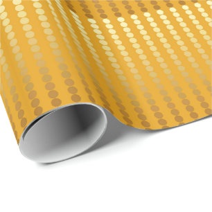 Satäng pricker - guld och senap presentpapper