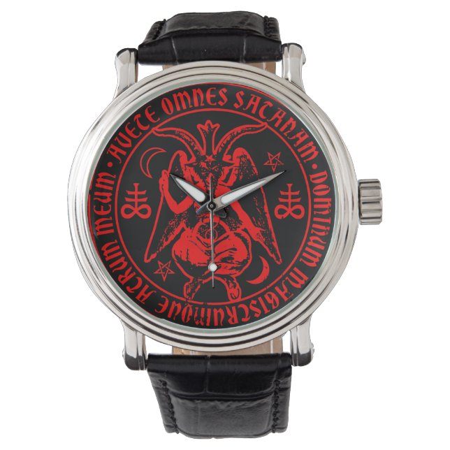 Satanic Baphomet Armbandsur (Framsida)