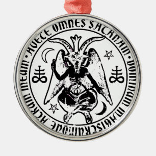 Satanic Baphomet Julgransprydnad Metall
