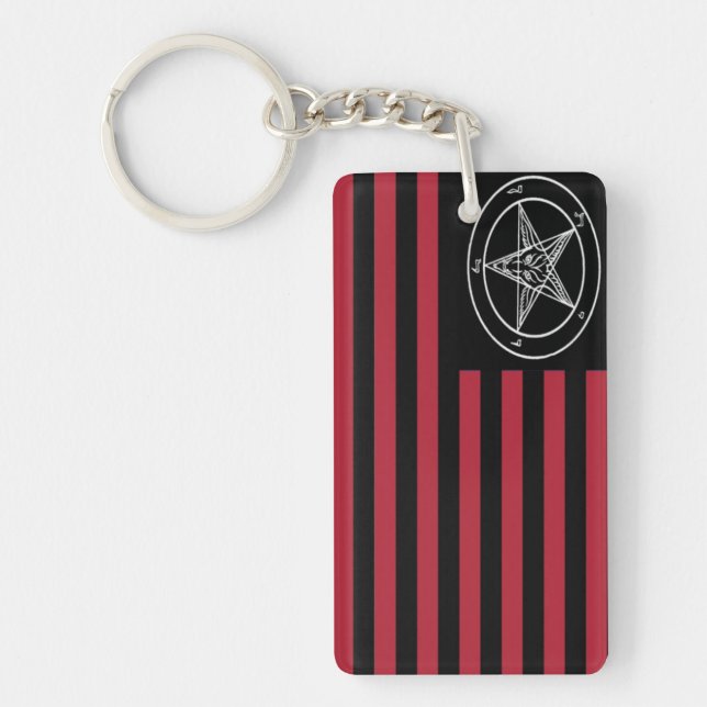 Satanic flagga nyckelring (Framsidan)
