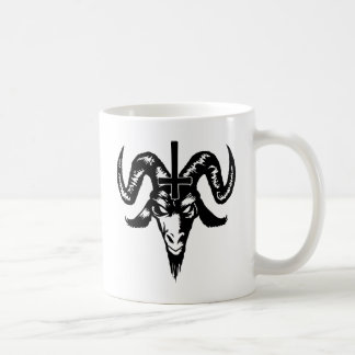 Satanic gethuvud med kor (svarten) kaffemugg