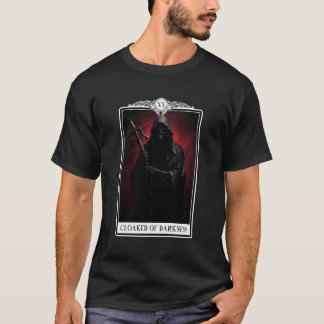 Satanic Grim Reaper Tarot Card Witchcraft Gothic O T Shirt