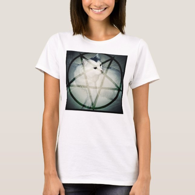 satanic kattunge t shirt (Framsida)