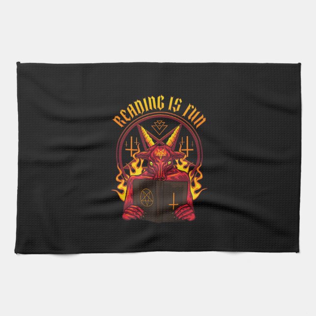 Satanic Pagan Goat Premium Kökshandduk (Horisontell)
