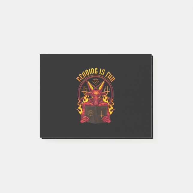 Satanic Pagan Goat Premium Post-it Block (Framsida)