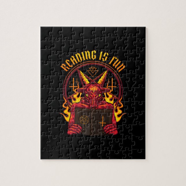 Satanic Pagan Goat Premium Pussel (Vertikal)