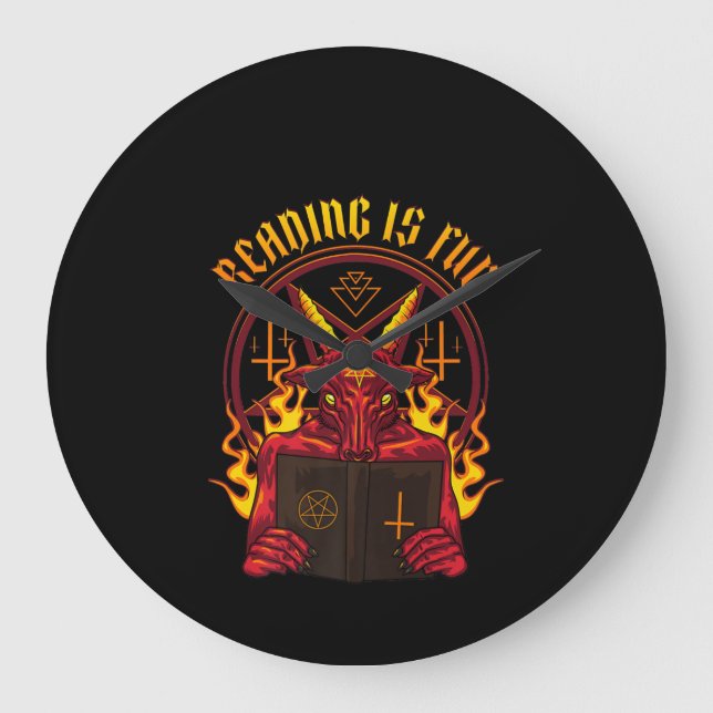 Satanic Pagan Goat Premium Stor Klocka (Framsida)