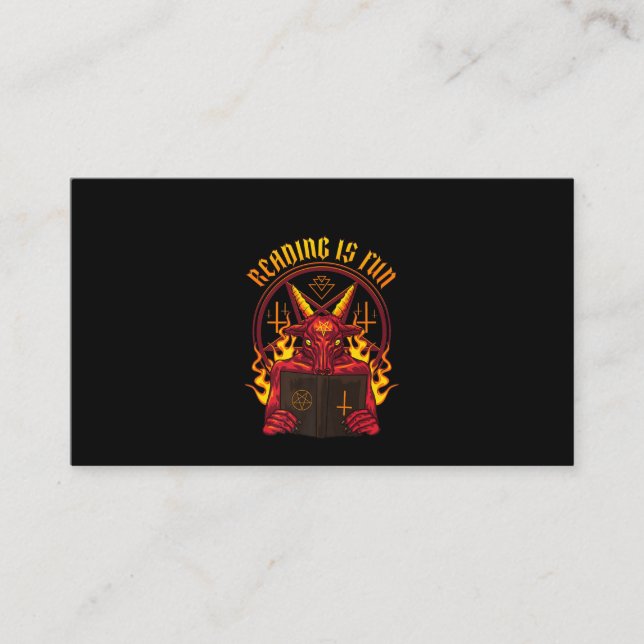 Satanic Pagan Goat Premium Visitkort (Framsida)