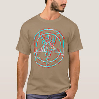 Satanic Pentagram Baphomet Vaporwave Aesthetic Hor T Shirt