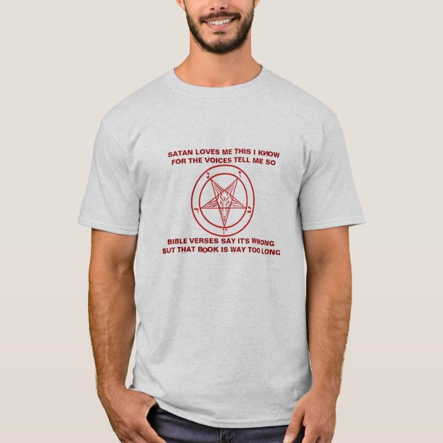 Satanic PentagramNursury rim Tee Shirt (Framsida)