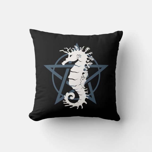 Satanic Seahorse Kudde (Framsida)