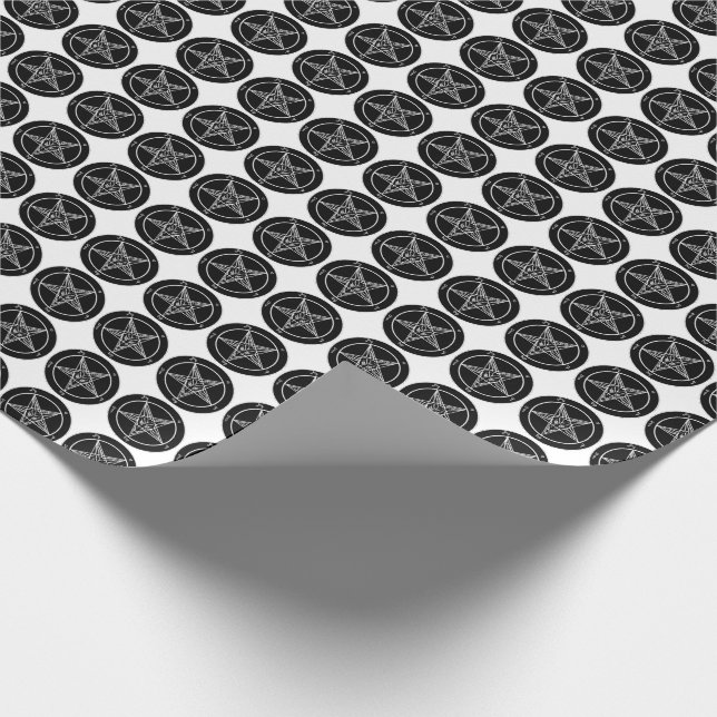 Satanic slående in papper presentpapper (Hörn)