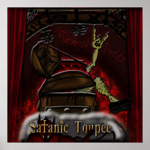 Satanic Toupee "Begravningsbyrå" Affisch