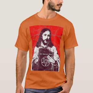 Sataniska bibeln Jesus - Atheist Death Metall 666 T Shirt