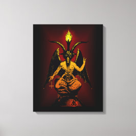 Sataniskt Goat på stretched Canvas