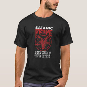 Sataniskt Pride Baphomet Seal Satan Lucifer Occult T Shirt