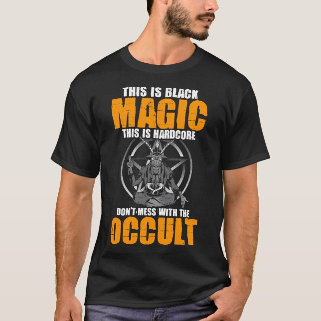 Sataniskt tvättställ, baphomet goth,  inte med T Shirt (Framsida)