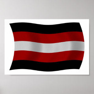 Satanism Flagga Affisch Tryck