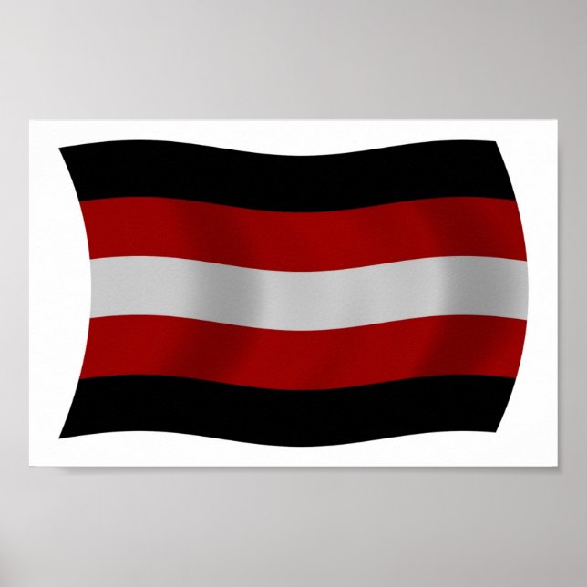 Satanism Flagga Affisch Tryck (Framsidan)