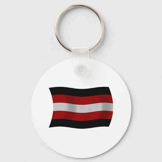 Satanism Flagga Keychain Nyckelring (Framsida)