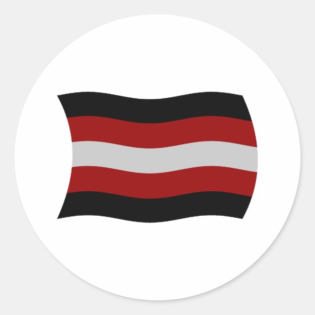 Satanism Flagga Klistermärke (Framsida)
