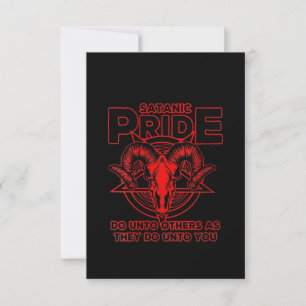 Satanism för det satellitbaserade Pridet Pagan Goa Tack Kort
