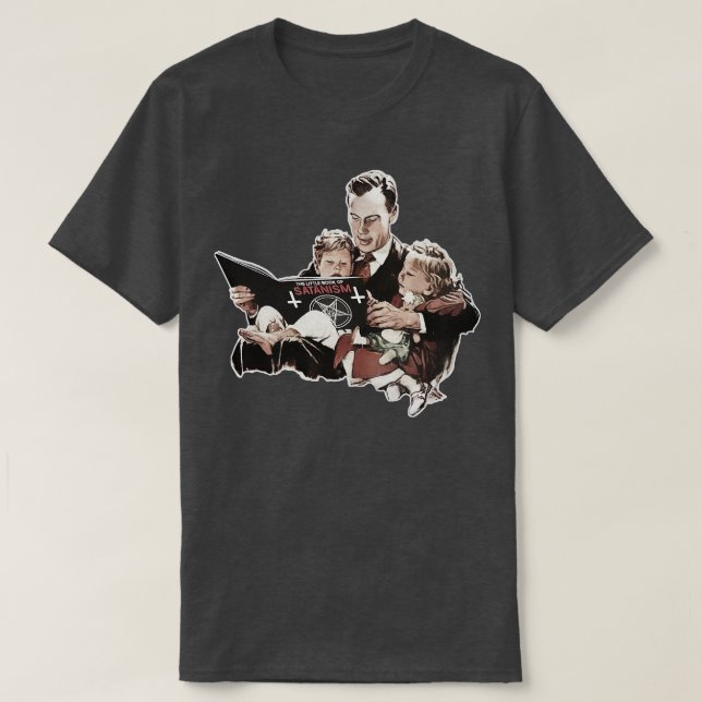 Satanismens lilla Bok T Shirt (Design framsida)