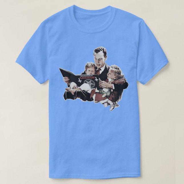 Satanismens lilla Bok T Shirt (Design framsida)