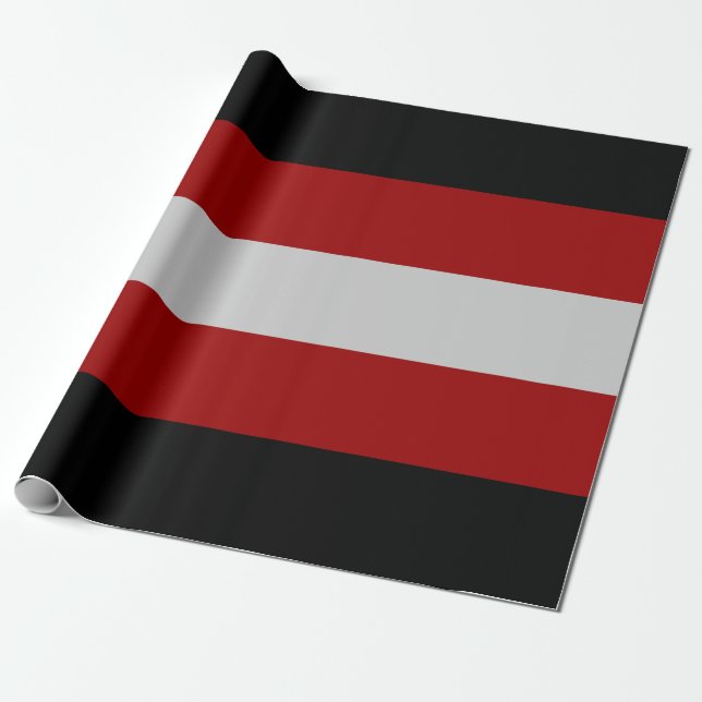 Satanistisk flagga (satanism) presentpapper (Utrullad)