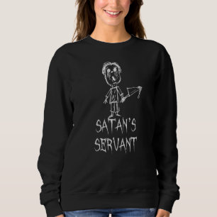 Satan's betjänt Halloween-kostym Word Design T Shirt