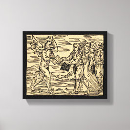 Satans häxor - byte av texter 8 x 10 canvastryck