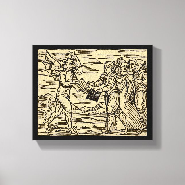 Satans häxor - byte av texter 8 x 10 canvastryck (Framsida)