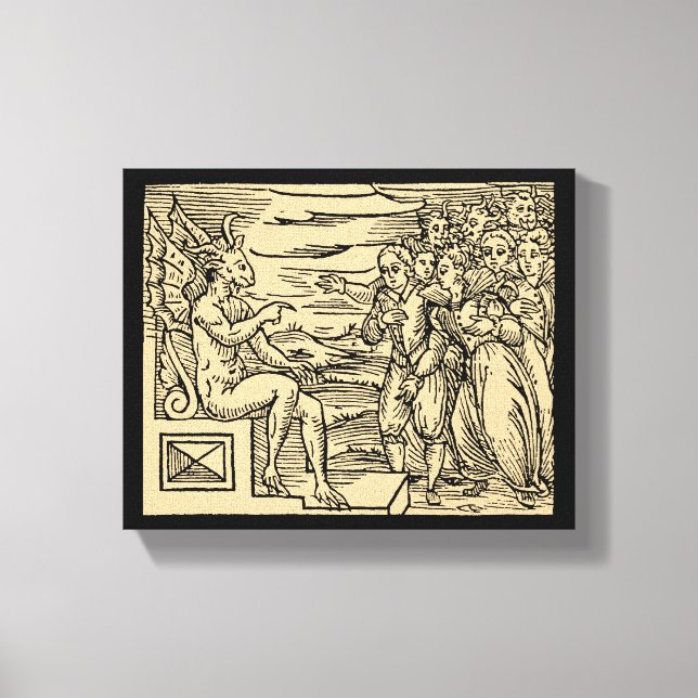 Satans häxor tar hans Namn 8 x 10 Canvastryck (Framsida)