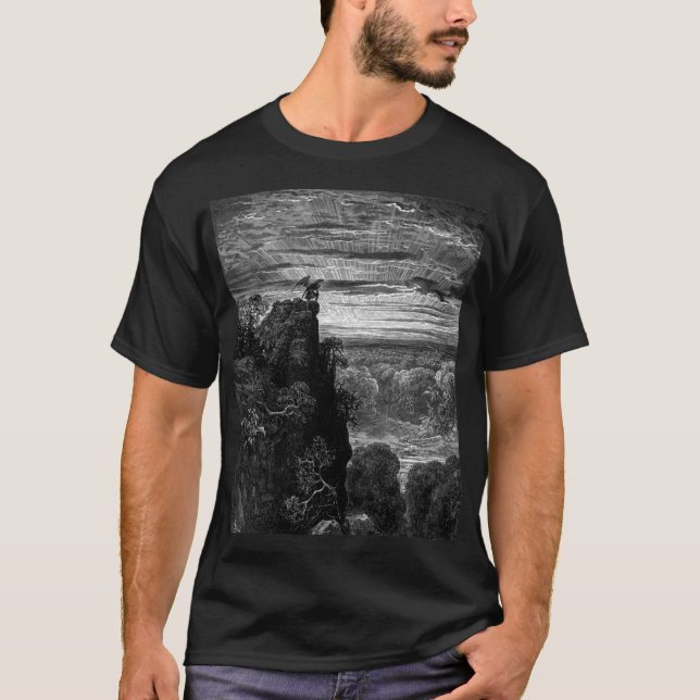 Satans resa - Gustave Dore T Shirt (Framsida)