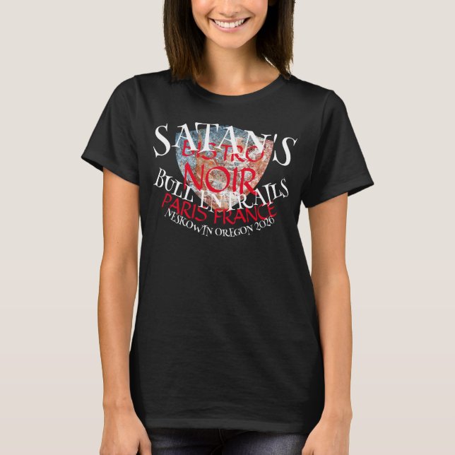 SATANS TJUR TARM BISTRO PARIS FRANKRIKE T SHIRT (Framsida)