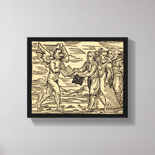 Satans witches Swap Texter 8x10 Canvastryck