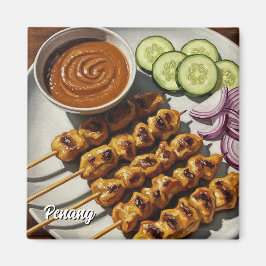 Satay i Penang Magnet