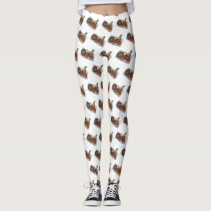 Satay tecknad illustration leggings