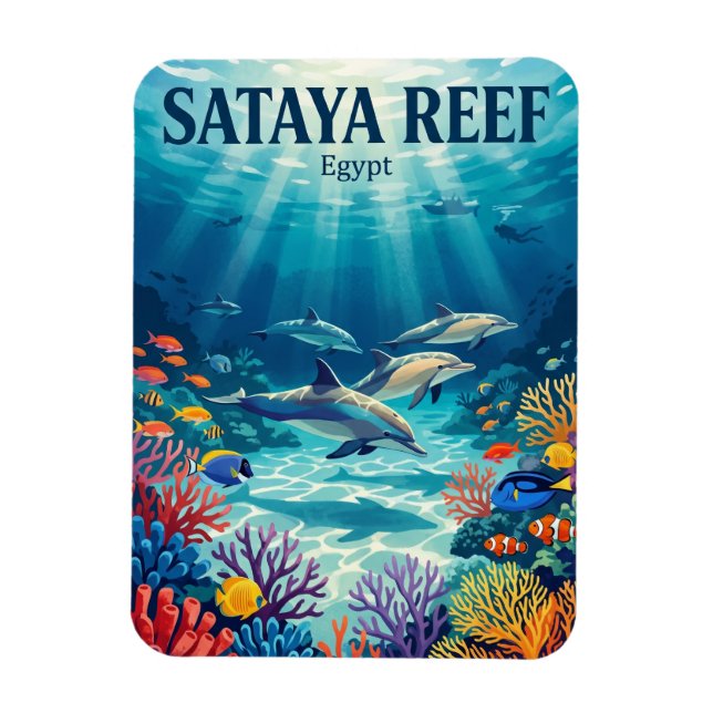 Sataya Reef Egypten Magnet (Vertikal)