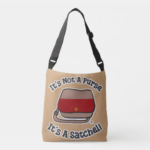 Satchel Not Purse Roligt Messenger Motto Axelväska