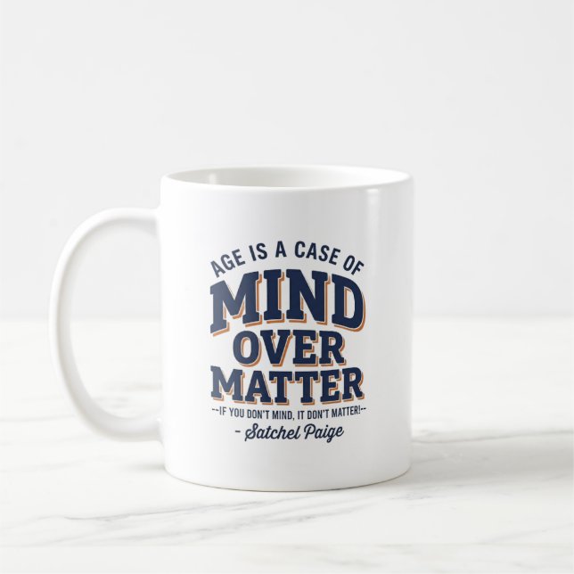 Satchel Paige 'Sinne över materia' Kaffemugg (Vänster)
