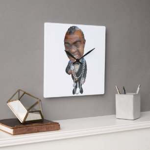 Satchmo. Fyrkantig Klocka