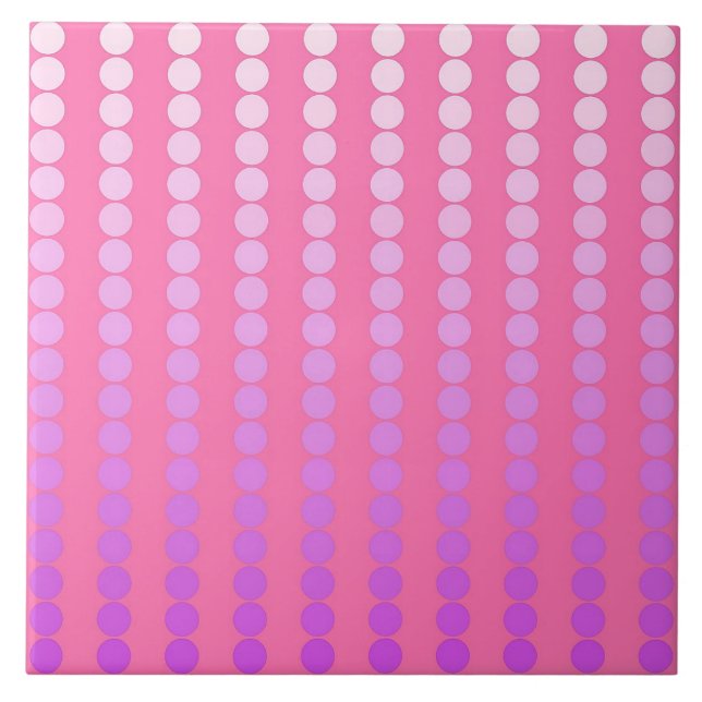 Satdukter - rosa och orkidéer kakelplatta (Framsidan)