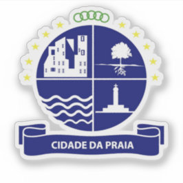 Säte i Praia, Kap Verde (Kap Verde) Klistermärken