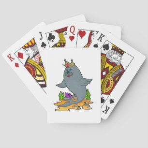 Säte som Kung med Krona Casinokort