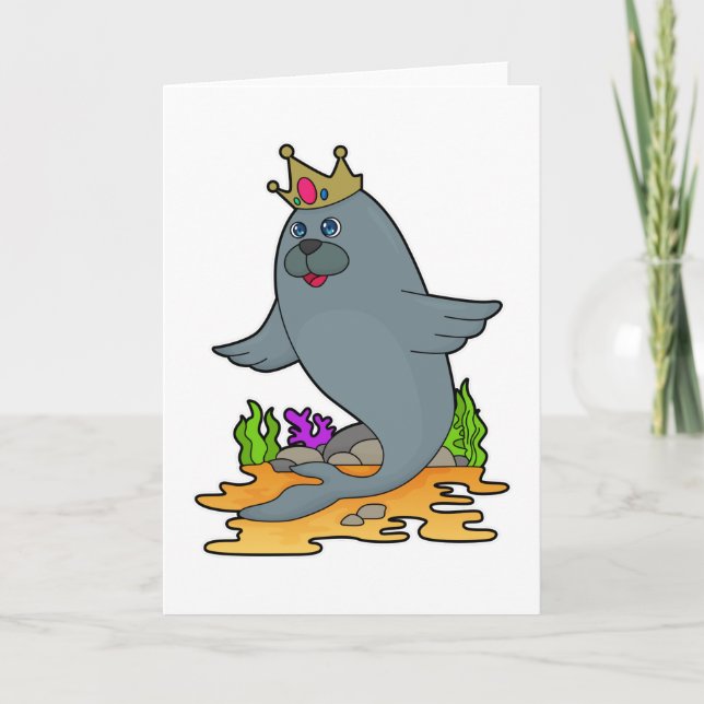 Säte som Kung med Krona Kort (Framsida)