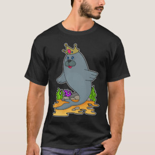 Säte som Kung med Krona T Shirt