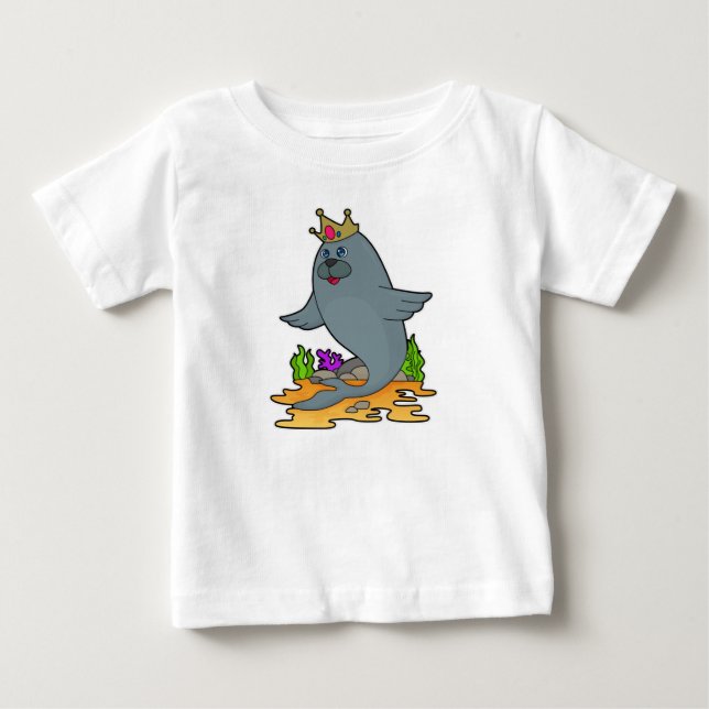 Säte som Kung med Krona T Shirt (Framsida)