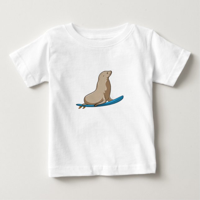 Säte som Surfer med ytskikt T Shirt (Framsida)