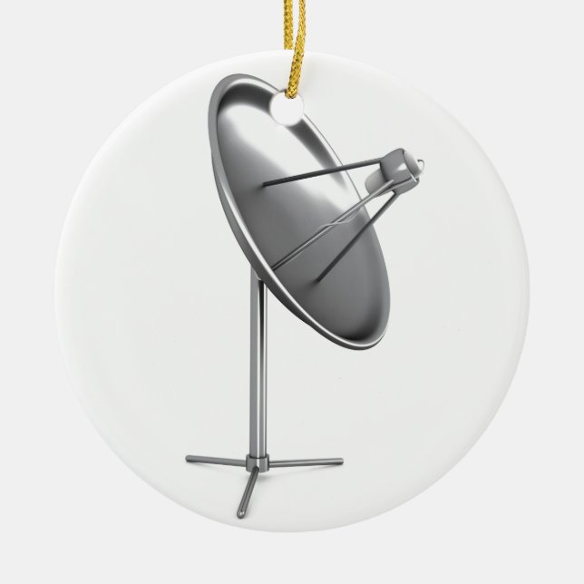 Satelitskål Julgransprydnad Keramik (Framsidan)